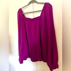 New with tag off the shoulder long sleeve top